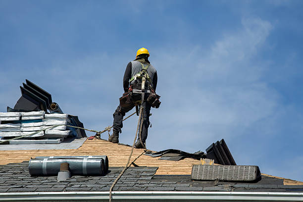 Professional Gutter Installation technician working in Breaux Bridge, LA